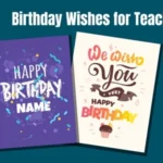 Birthday Wishes for Teacher